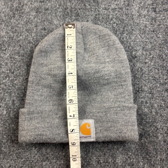 CARHARTT Men’s  Grey Knit Cuffed Beanie One Size Fits All - Picture 4 of 5
